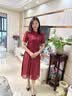 俞兆林（YUZHAOLIN）中高考旗开得胜旗袍妈妈夏装连衣裙2026新款喜婆婆婚宴装礼服裙子 FlvX8561566 红色 2XL （建 议105-120斤） 实拍图