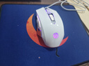 惠普（HP）M220游戏鼠标USB有线鼠标自定义宏驱动2400DPI吃鸡LOL鼠标电竞游戏鼠标 白色 四色混光 静音版 实拍图