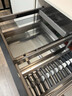 梵米森厨房拉篮304不锈钢橱柜抽屉式双层碗篮 抽拉式置物架放碗筷碗架柜 【全抽】800柜大容量304不锈钢全平底板 柜深520MM-德国乐卡快拆轨道 实拍图