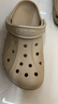 卡骆驰crocs洞洞鞋贝雅男鞋女鞋轻便耐磨一脚蹬拖鞋休闲鞋|10126 卵石色-2V3 36 /37(220mm) 实拍图