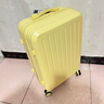 贝初众行李箱次日达小型可登机箱大容量拉杆旅行密码皮箱子高颜值 奶酪黄【升级多功能】加厚款 26英寸 【搬家出国】闪电发货 实拍图