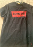 Levi's李维斯情侣美式宽松印花时尚简约舒适潮流纯棉圆领短袖T恤 黑色 002A0-0001 XL 实拍图