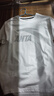 安踏（ANTA）t恤男士短袖夏季薄款圆领潮流大logo纯色舒适透气跑步上衣运动服 -3纯净白/浅灰【推荐】 L (175) 适合120-140斤 实拍图