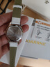 伯恩（BOARRNE）中考高考试专用机械手表男女初中学生高中生发条滑动指针纯机械表 902L-雅白盘白皮带-女表 实拍图