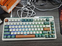 珂芝（KZZI）K75机械键盘有线蓝牙无线2.4G三模gasket结构82键75配列PBT键帽电竞游戏RGB光时光机版TTC烈焰紫轴 实拍图