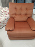 乐至宝LAZBOY单人沙发客厅摇摇椅懒人沙发绒布电动落日哈尼橙【7天发】 实拍图