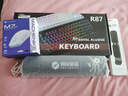 RK R87机械键盘电竞游戏专用电脑办公有线客制化87键青轴茶轴银轴全键热插拔白色 白色-冰蓝光-有线单模 K银轴(48gf线性) 实拍图