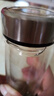 摔不烂的玻璃杯摔不烂钢化玻璃杯500ml耐摔高温硼硅双层玻璃杯保 钢本色杯套 500ml 0只 实拍图