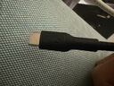 贝尔金（BELKIN）双Type-C数据线 240W快充 CtoC电源线 苹果电脑MacBook 480Mbps快传 2米编织款 黑色 CAB025 实拍图