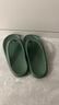 朴西2025夏季女士人字拖鞋居家休闲外穿拖鞋男 孔雀绿 40-41  实拍图