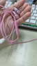 奈语有线耳机入耳式typc降噪手机适用oppo华为vivo荣耀iphone苹果耳机游戏小米 玫瑰粉-3.5mm圆孔丨两年只换不修 实拍图