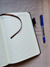 法拉蒙 a5硬壳皮面笔记本本子带笔插位学生考研日记本商务办公会议记录记事本可定制 黑色 实拍图