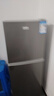 长城（GREAT WALL FRIDGE）家用迷你小冰箱小型冷冻冷藏保鲜宿舍出租房办公室节能省电双开门电冰箱 钛金黑126L【一级能效 全国联保】 实拍图