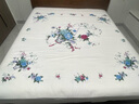 民光床单单件纯棉印花老款上海丝光全棉被单怀旧国民老式床单 花篮白色 245cm*245cm （适合1.8米床） 实拍图