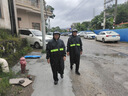 尘玲 成人长款连体雨衣带帽檐安保户外工地安全反光雨衣 均码 实拍图