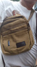 男士小挎包单肩休闲包运动男多层帆布斜挎包帆布户外多用途小包 卡其色 实拍图