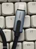 山泽USB4全功能数据线适用苹果15华为pro手机充电线pd快充iPhone16笔记本4.0双type-c雷电4传输0.5米 实拍图