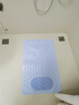 淋浴房洗澡防摔脚垫浴室防滑垫卫生间厕所隔水地垫卫浴缸吸盘垫子 浅蓝-按摩款 50*80CM【环保无味】 实拍图