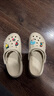 卡骆驰crocs贝雅云彩女士洞洞鞋户外休闲鞋|208186 冬日白-11S(含智必星) 35 (220mm) 实拍图