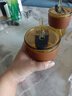 新款玻璃杯子咖啡杯ins高颜值水杯带吸管大容量带盖牛奶杯 琥珀色全套(含吸管+杯盖+皮套) 450ML 实拍图