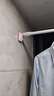 睦歌（MUGE）免打孔伸缩晾衣杆晾衣架窗帘杆衣柜挂衣杆卫生间不锈钢隔断浴帘杆 白色0.7-1.2米【25不锈钢管径】 实拍图