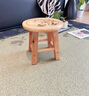小匠材实木凳子家用客厅矮凳孩子矮款茶几方凳结实小板凳方26*21*25 实拍图