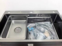 欧琳（OULIN）厨房水槽大单槽304不锈钢纳米手工水槽750*460 旗舰款9158H配L009H三出水抽拉龙头 实拍图