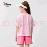 迪士尼（DISNEY）女童速干短袖套装六一儿童节中大童高弹两件套25夏DB421AA18粉140 实拍图