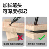 得力(deli)红色单头记号笔多功能深孔标记笔 加长笔头办公用品物流工业专用 红色4支/盒 SK212 实拍图