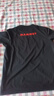 猛犸象（MAMMUT）【张若昀同款】QD 男士运动透气弹力T恤舒适柔软休闲经典印花短袖 黑色 PRT3 XXL 实拍图