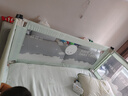 棒棒猪 (BabyBBZ)婴儿床围栏床上儿童防掉床护栏宝宝防摔防护栏垂直升降 丁香灰 1.8m 单面装 实拍图
