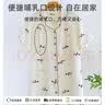 9i9孕妇待产裙纯棉纱布短袖哺乳裙妈妈睡裙睡衣月子服A72熊猫 实拍图