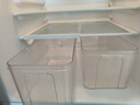 家爵士pet冰箱收纳盒保鲜盒食品级透明水果蔬菜冷冻盒厨房整理神器 窄型大号【无盖】 8100ml 实拍图