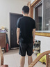 鸿星尔克短袖男夏季新款冰感跑步户外运动男士t恤清爽半袖速干衣T恤衫男 正黑-吸湿排汗 XL （170-175cm/130-140斤） 实拍图