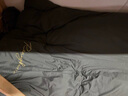曼克顿（MANKEDUN）家纺简约床上四件套水洗棉纯色刺绣床单被套家用宿舍三件床品套件 卡芙-高级灰 四件套1.5 床单款 （被套200*230cm） 实拍图