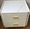 林氏家居现代创意卧室双抽屉网红百搭简易床边收纳柜储物柜小巧床头柜OI1B 【五金脚|米白色】TD157-A床头柜 实拍图