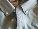 BLACKMONDAY纯棉牛津纺长袖衬衫男全棉抗皱免烫纯色男士商务休闲衬衣 实拍图