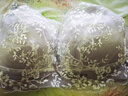 梦芭蒂（Moonbadi）内衣女刺绣蕾丝乳胶文胸大胸显小显瘦薄款无钢圈聚拢防下垂胸罩 实拍图