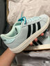 adidas「面包鞋」GRAND COURT BASE 00s休闲低帮板鞋男女阿迪达斯   薄荷绿/黑色/汉玉白   40 实拍图