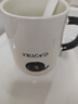 拜杰马克杯杯子礼物咖啡杯牛奶杯早餐杯带勺盖杯男女大容量水杯420ML 实拍图