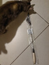 憨憨乐园 CFA赛级木柄弹簧网红逗猫棒珍珠羽毛铃铛可拆卸替换头耐用猫玩具 实拍图