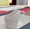 全适一次性纸杯托茶托杯座开水隔热托纸杯盒杯套塑料杯托米色8个装 实拍图