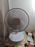 卡西道夫小风扇家用电扇桌面风扇台式电风扇小型办公室宿舍厨房风宝usb便携充电式摇头台扇充插两用大风力 【摇头8寸】7200毫安可定时-标配 实拍图