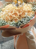 幽客玉品鲜花速递红玫瑰花束表白送女友老婆生日礼物全国同城配送 52朵香槟玫瑰花束 实拍图