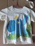 巴厘小猪男宝夏装男童T恤短袖儿童夏季薄款体恤婴儿上衣女童半袖宝宝衣服 蓝色 110 （无肩扣） 实拍图