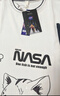 NASA GISS短袖t恤男夏季假两件上衣卡通印花男士宽松圆领半袖 白色 L  实拍图