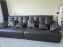风尚田园劳伦斯云朵真皮沙发大小户型直排头层牛皮轻奢新款咖啡色客厅沙发 3.2米 加厚头层真皮+45D高弹海绵 实拍图