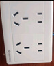 国际电工明装二十五孔插座墙壁电源多孔排插明线盒五位二三插连体扦座面板 二位十孔插座【升级加厚】 实拍图