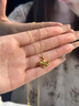 中国黄金（CHINA GOLD）18K金项链女款银杏叶吊坠轻奢小众首饰母亲节生日礼物送女友爱人 18K银杏叶吊坠【配S925银链】 实拍图