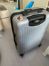梵地亚行李箱男大容量24英寸万向轮拉杆箱航空旅行箱包密码箱女皮箱子银 实拍图